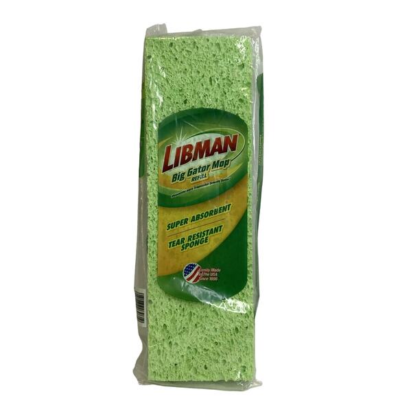 Genuine Libman Big Gator‎ Mop Refill Sponge #03961 New Made In USA - Picture 1 of 7